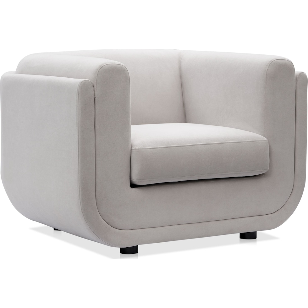 molina white accent chair   