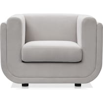 molina white accent chair   