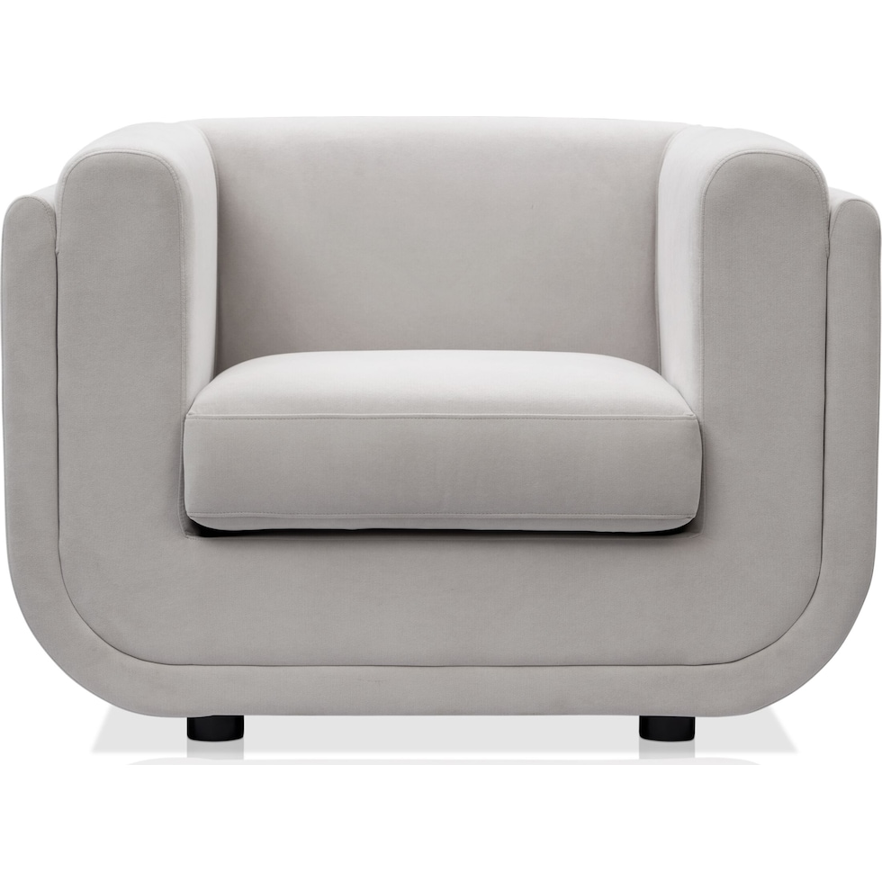molina white accent chair   
