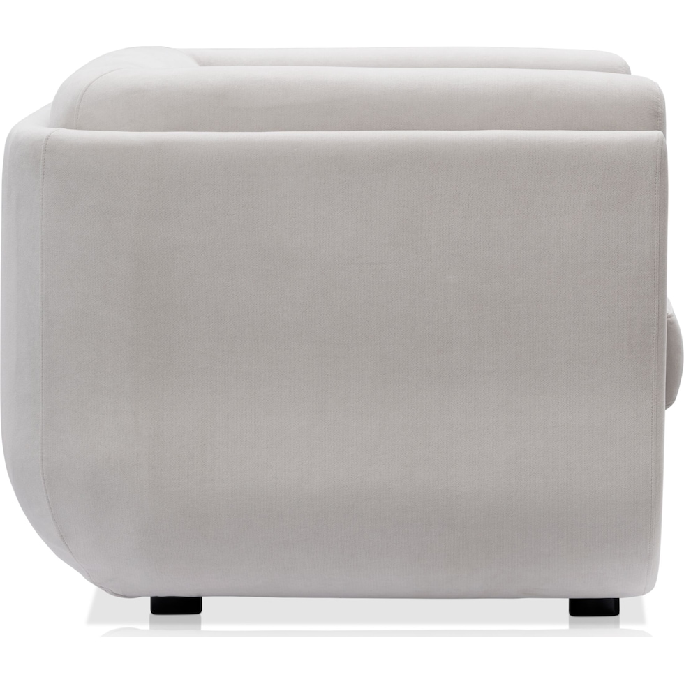 molina white accent chair   