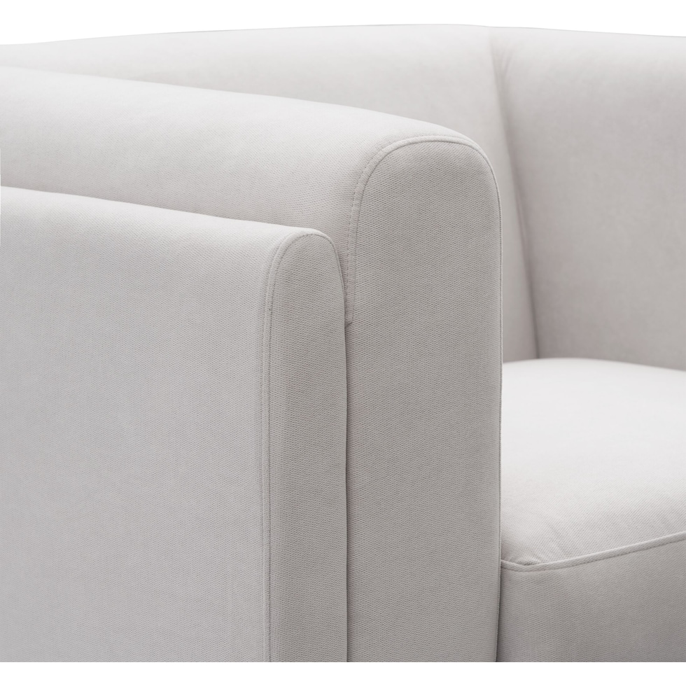 molina white accent chair   