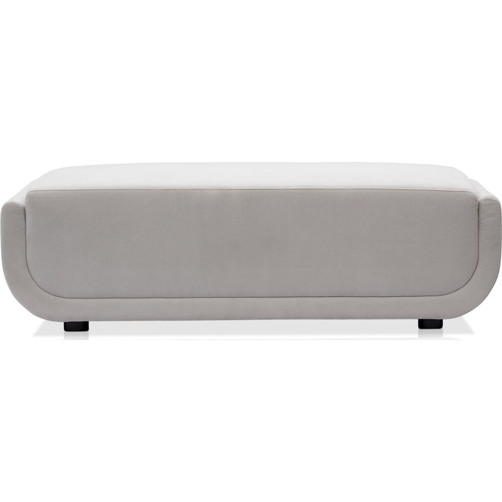 molina white ottoman   