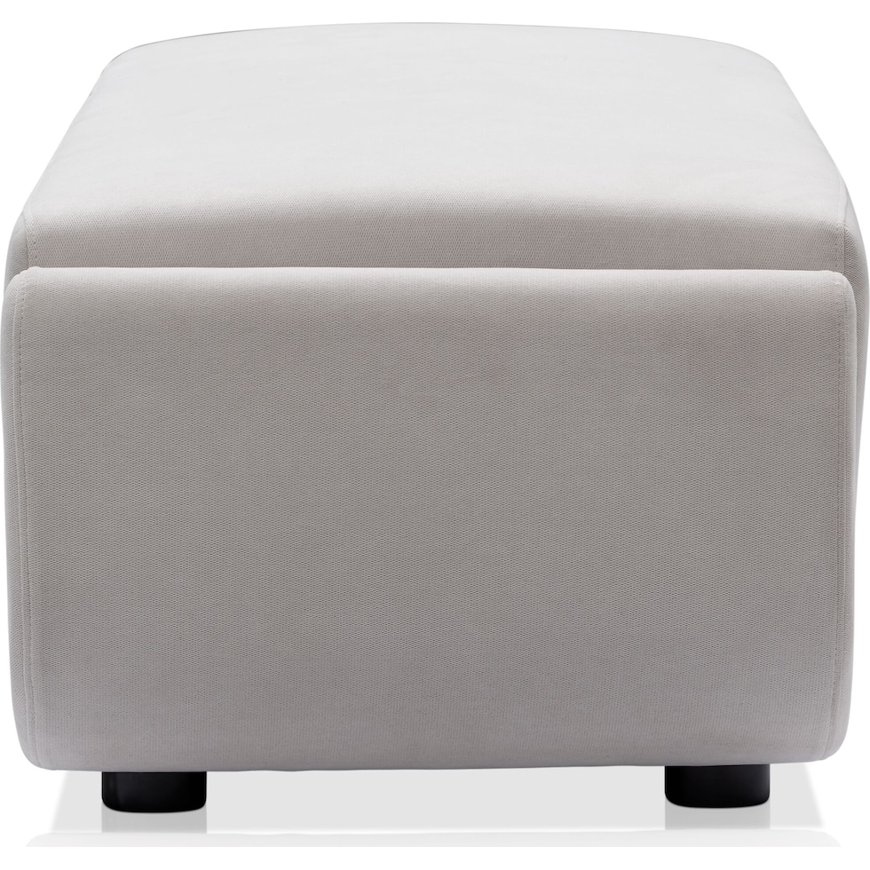 molina white ottoman   