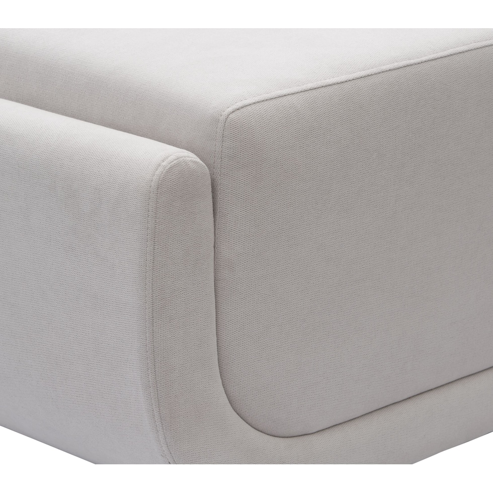 molina white ottoman   