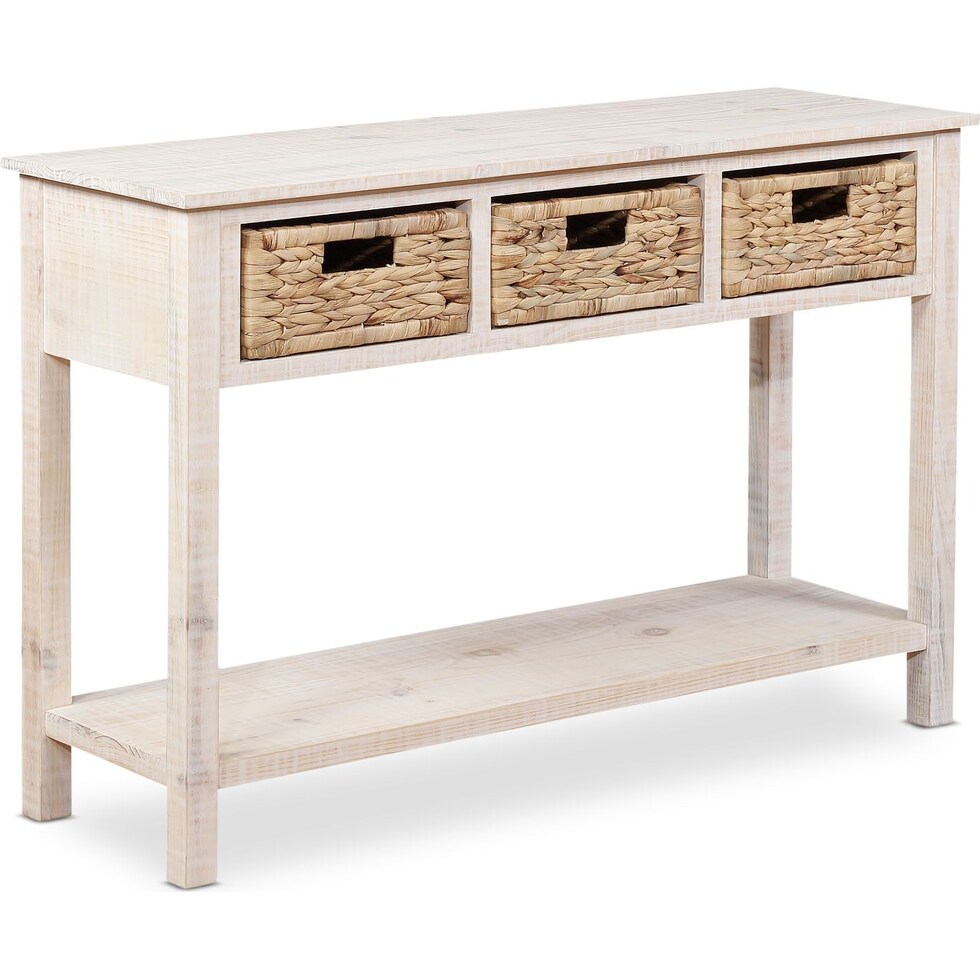 mona white console table   