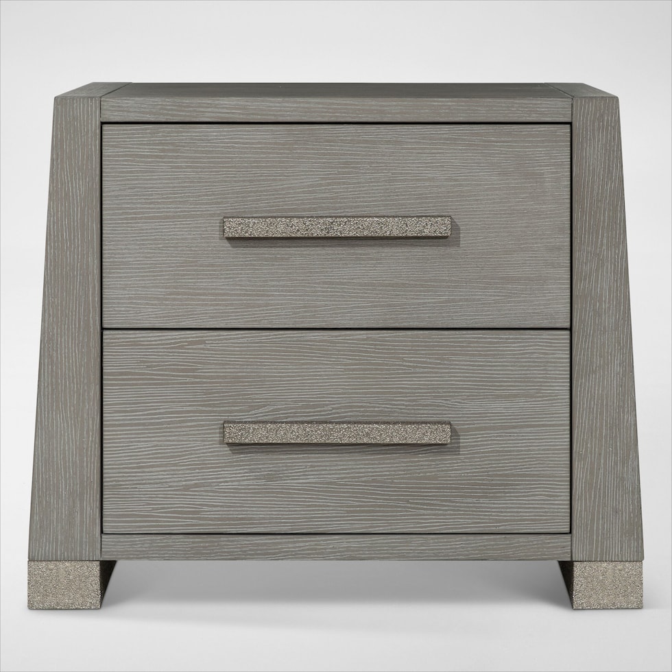 monaco bedroom gray nightstand   