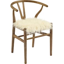 monarch brown and cream accent chair   