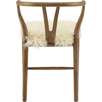 monarch brown and cream accent chair   