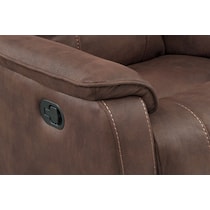 mondo brown glider recliner   