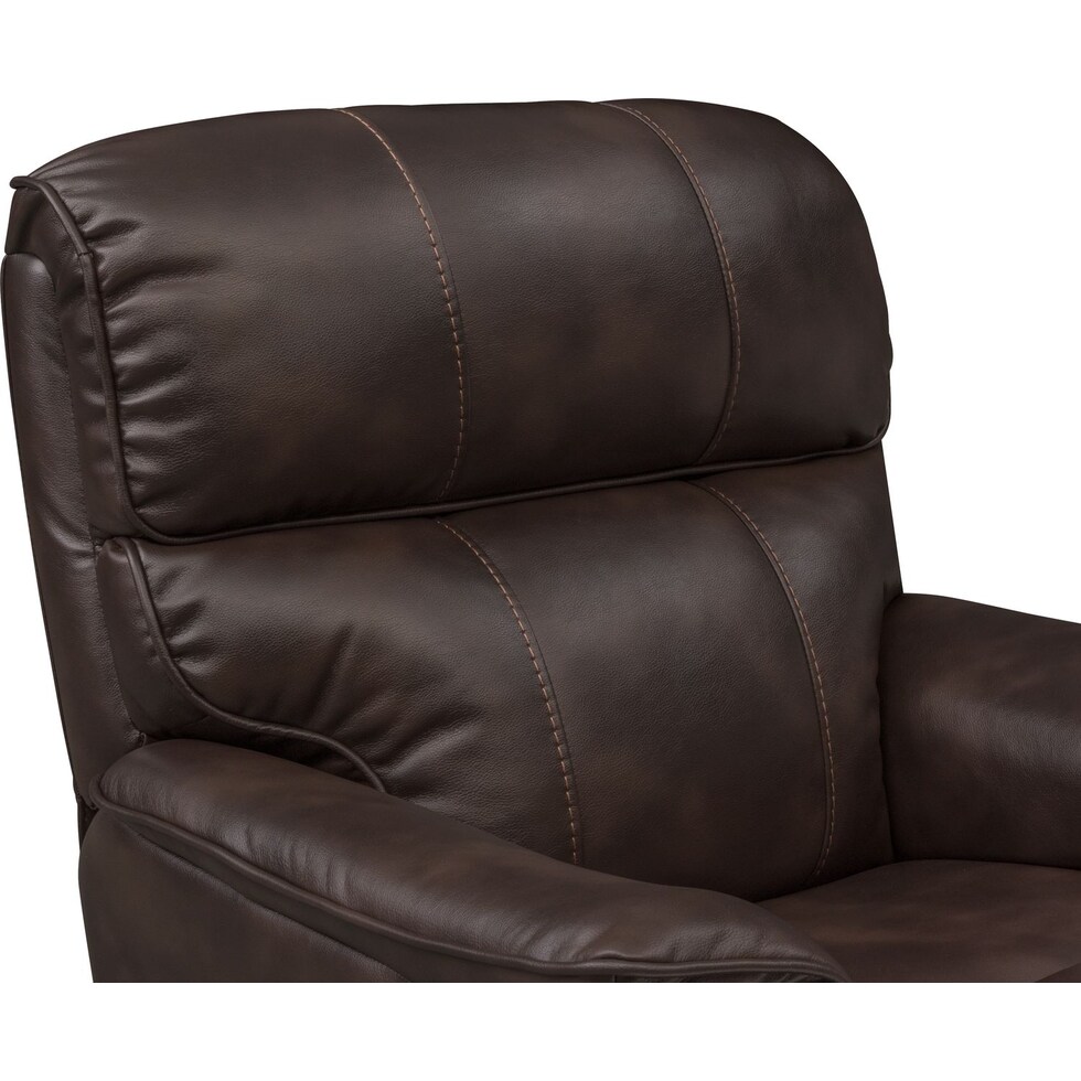 mondo dark brown glider recliner   