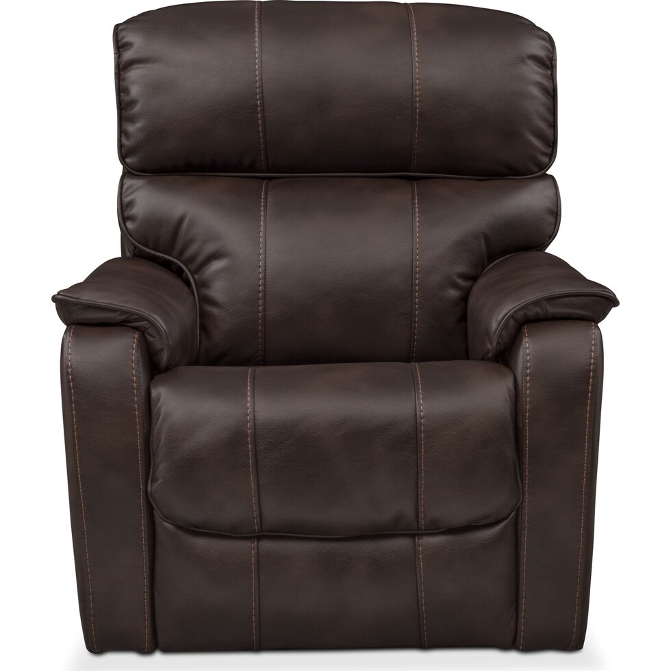 mondo dark brown glider recliner   