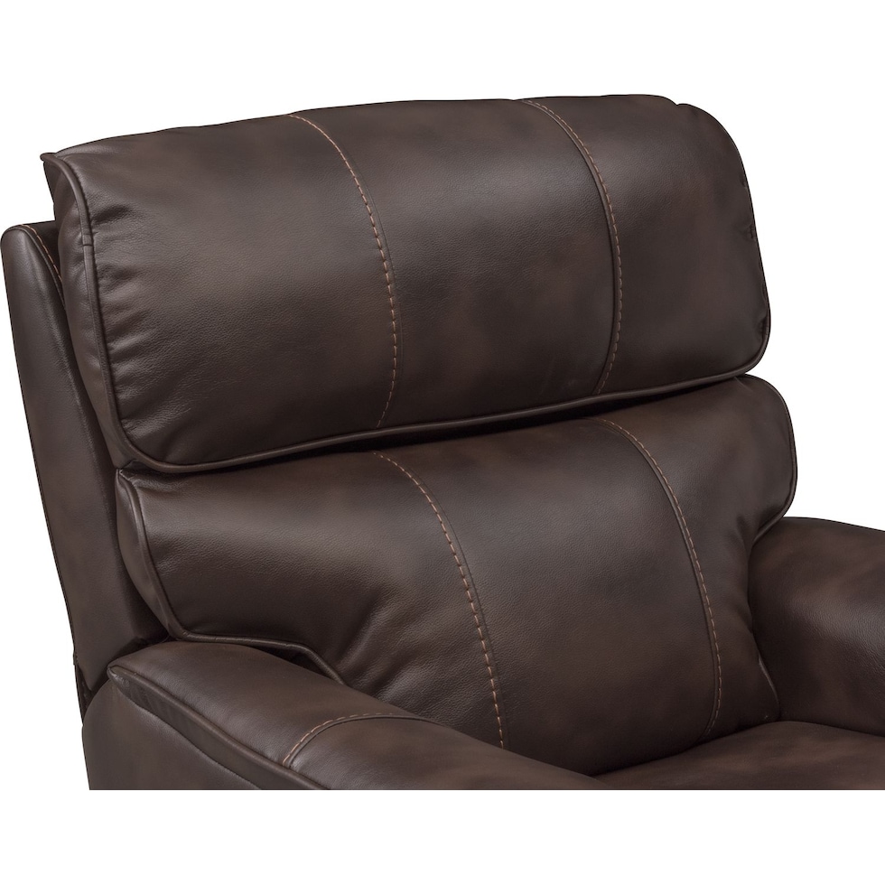 mondo dark brown recliner   