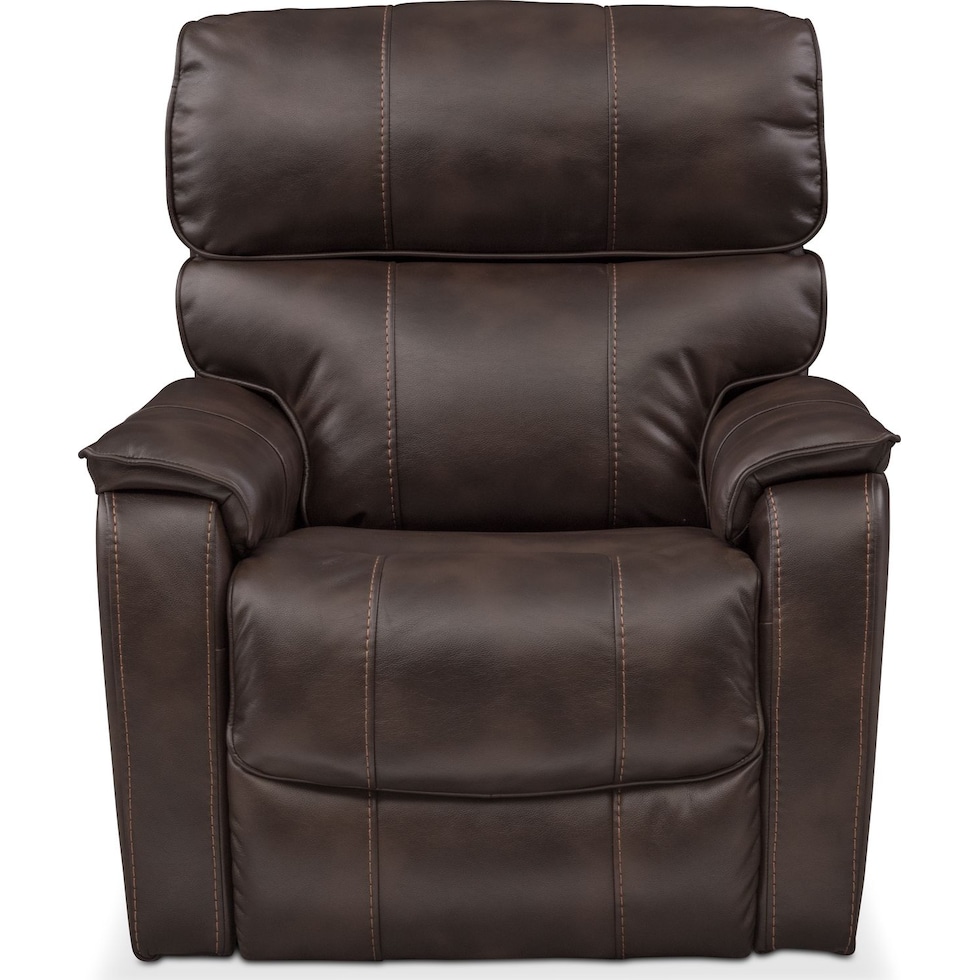 mondo dark brown recliner   