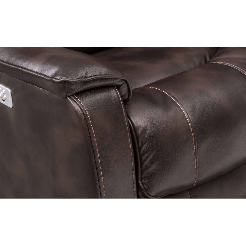 mondo dark brown recliner   