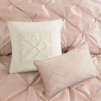 monet pink king bedding set   
