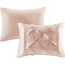 monet pink king bedding set   