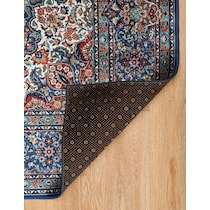 mongo blue area rug  x    