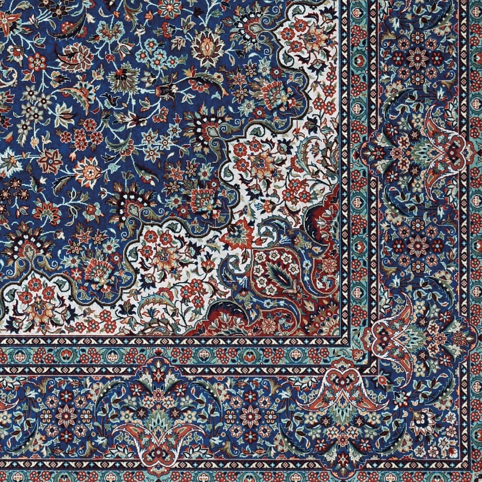mongo blue area rug  x    