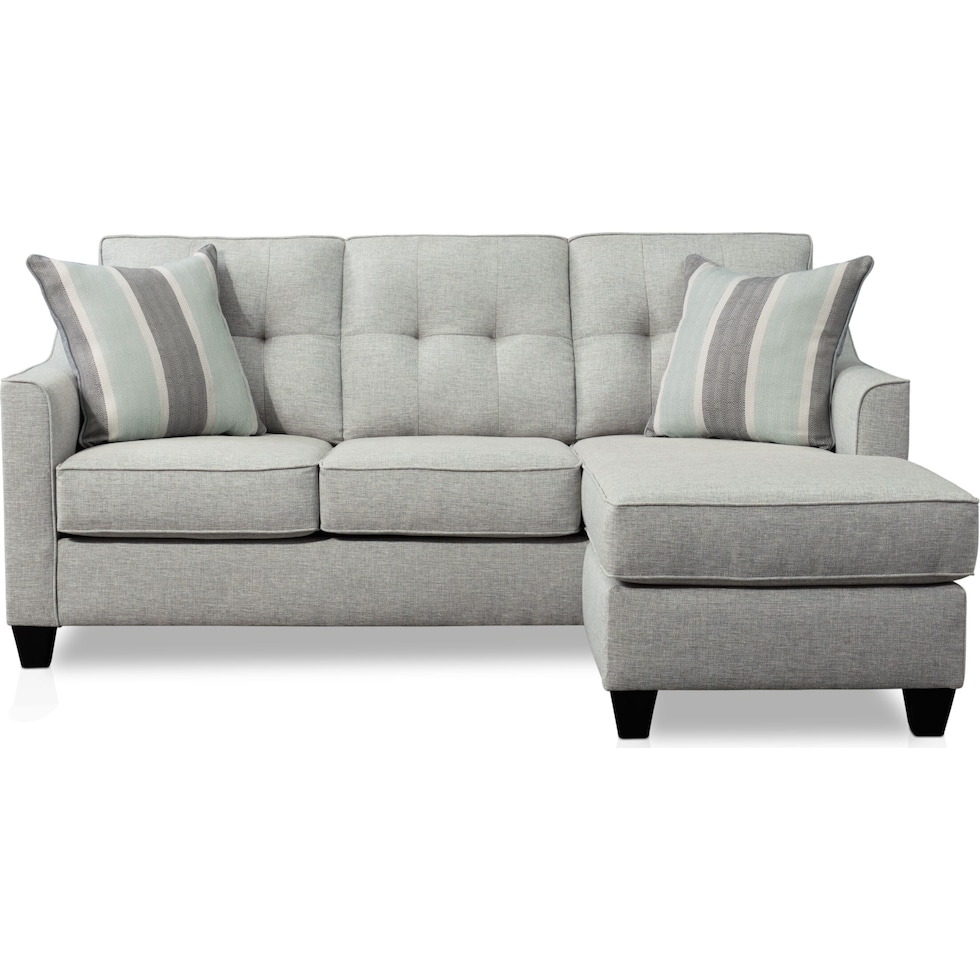 monica gray  pc sectional with chaise   