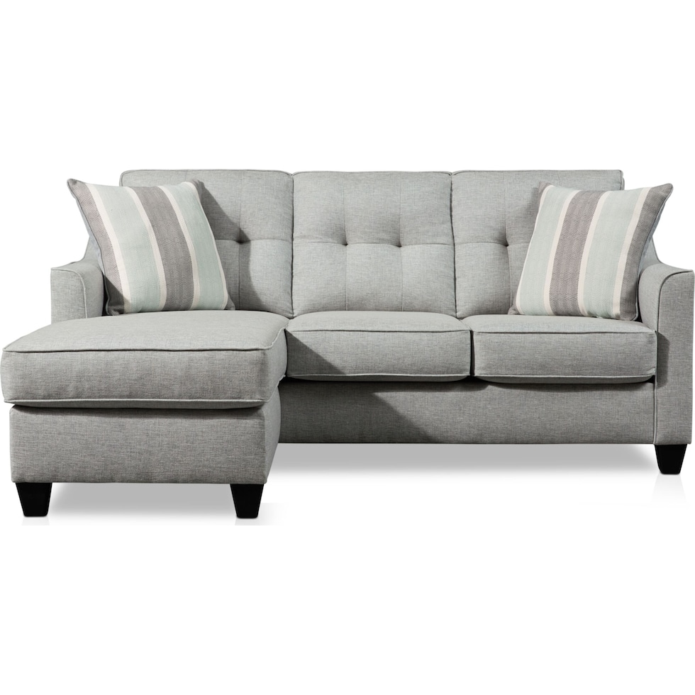 monica gray  pc sectional with chaise   