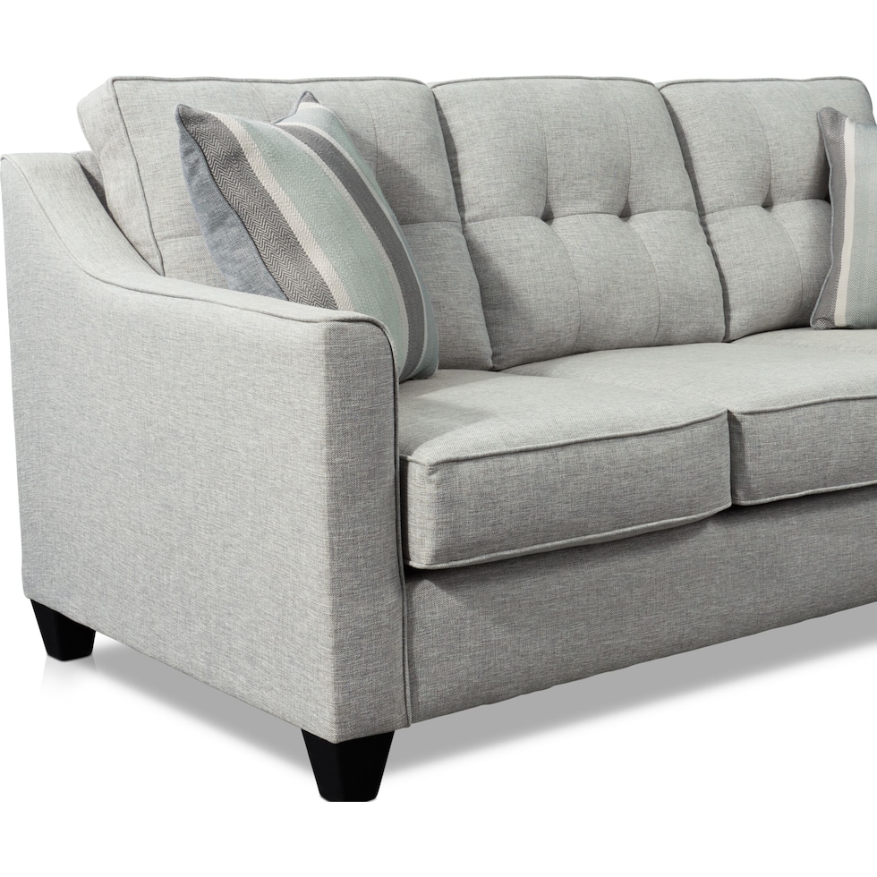 monica gray  pc sectional with chaise   