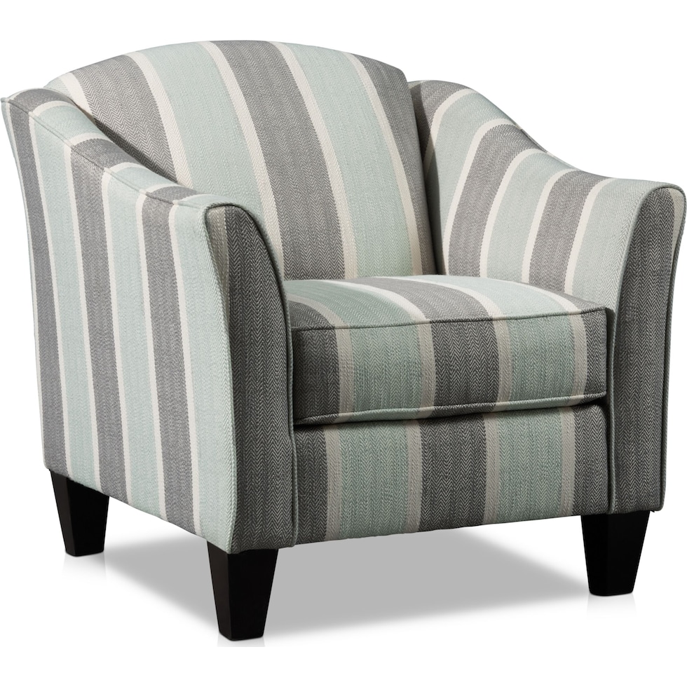 monica gray accent chair   