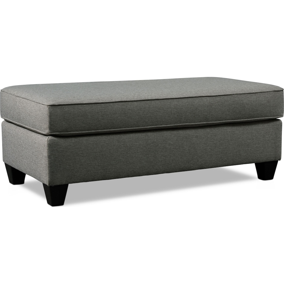 monica gray ottoman   