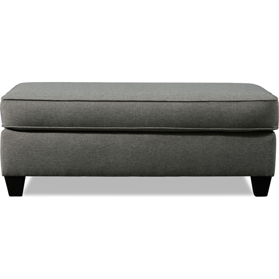 monica gray ottoman   