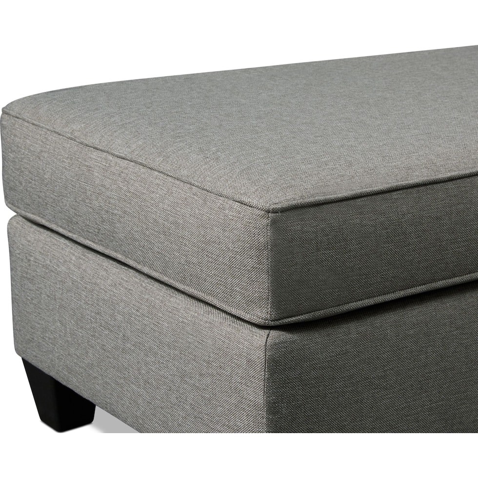 monica gray ottoman   