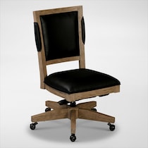 monroe light brown office chair   