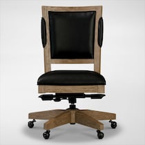 monroe light brown office chair   