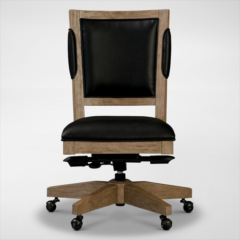 monroe light brown office chair   