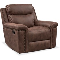 montana manual dark brown manual recliner   