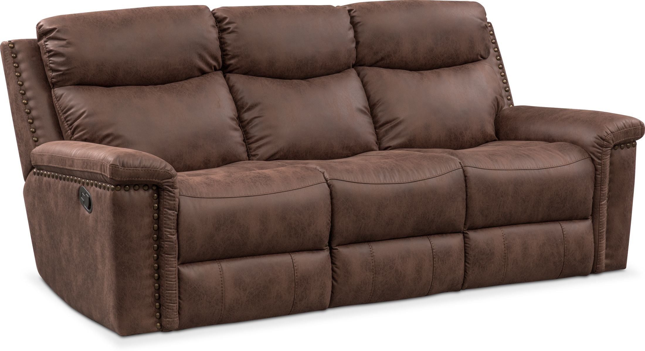 value city leather sofa santana collection sku 1791214