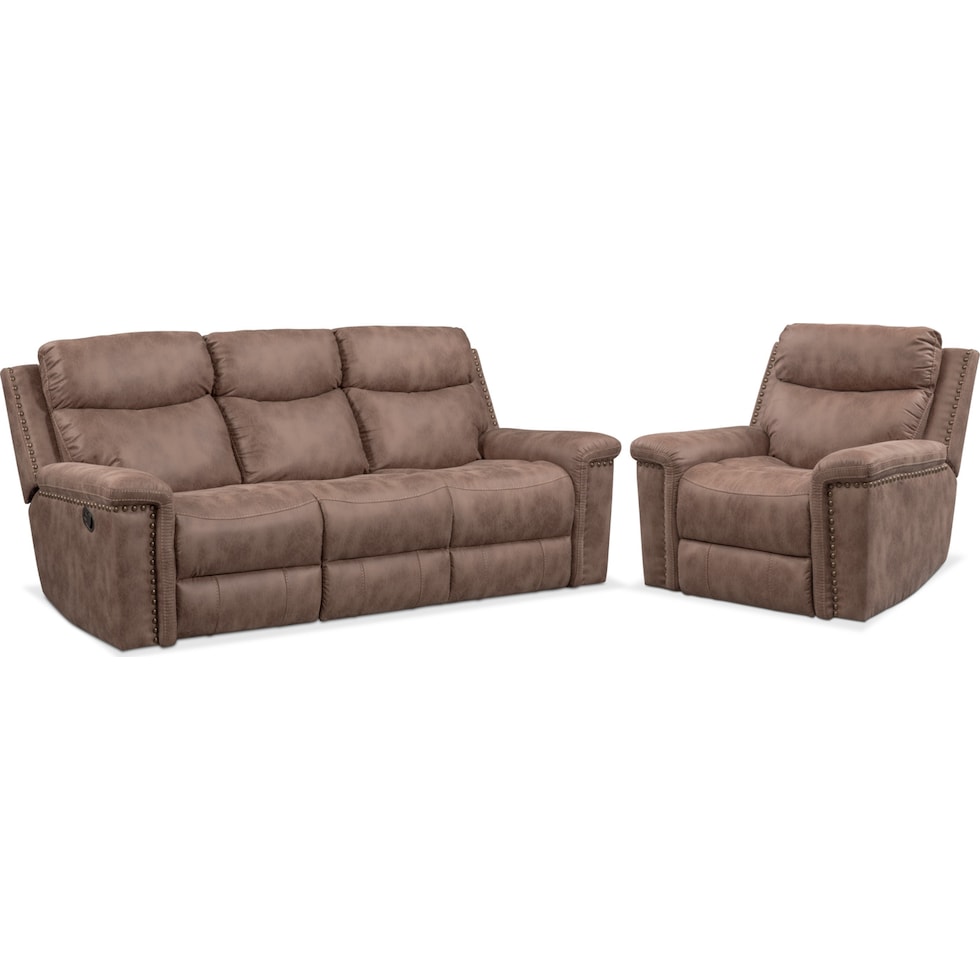 montana manual light brown  pc living room   