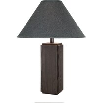 montana dark brown table lamp   