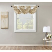 montauk light brown window valence   