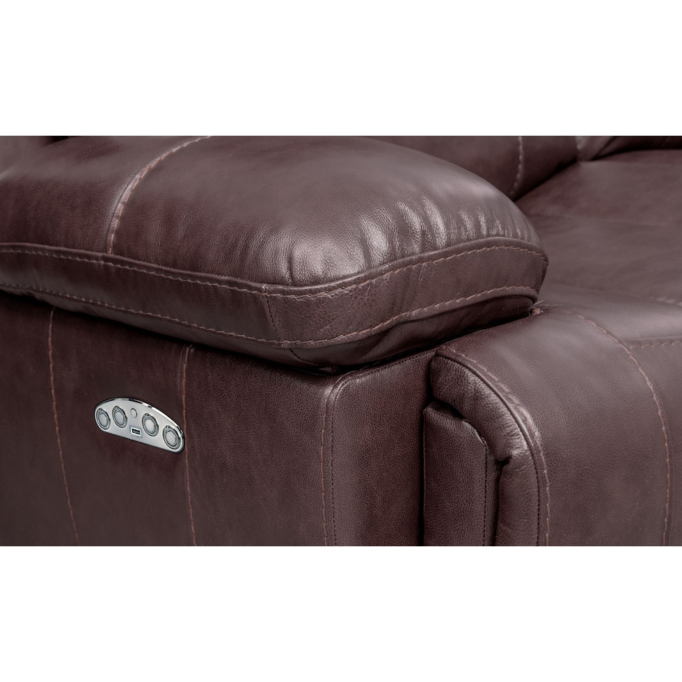 monte carlo dark brown  pc power reclining living room   