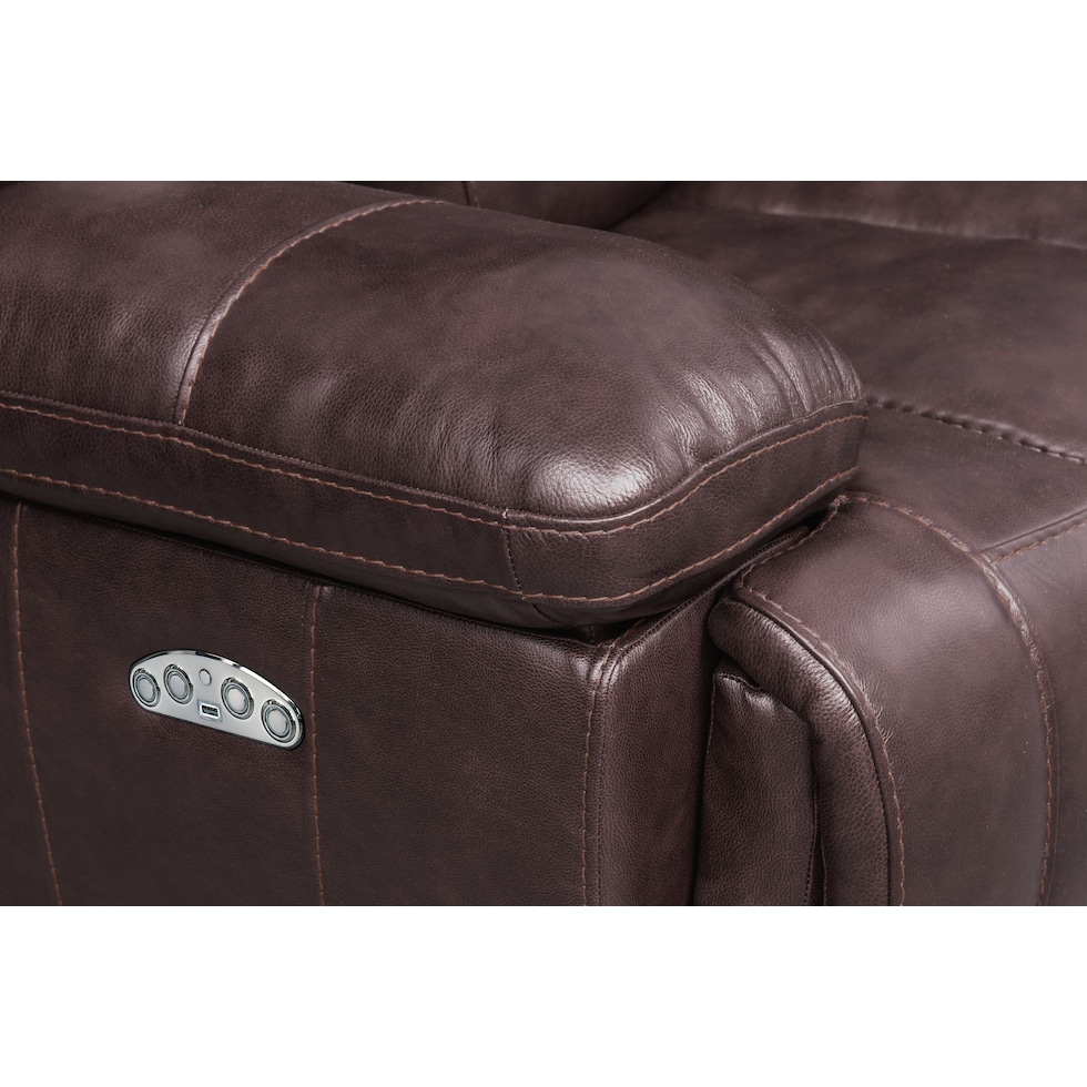 monte carlo dark brown loveseat   