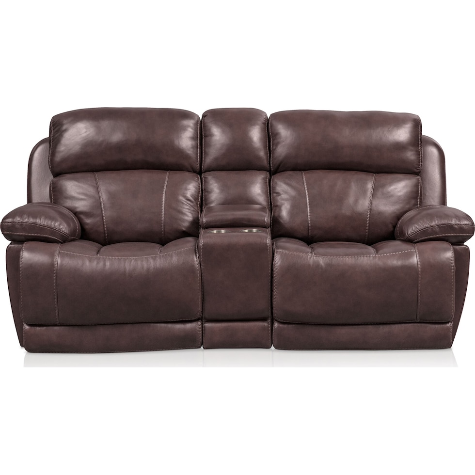 monte carlo dark brown loveseat   