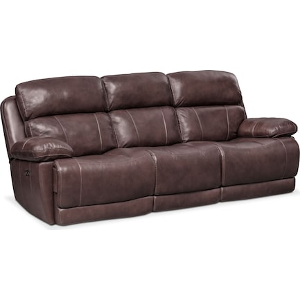 Monte Carlo Dual Power Reclining Sofa, Value City Leather Sofas