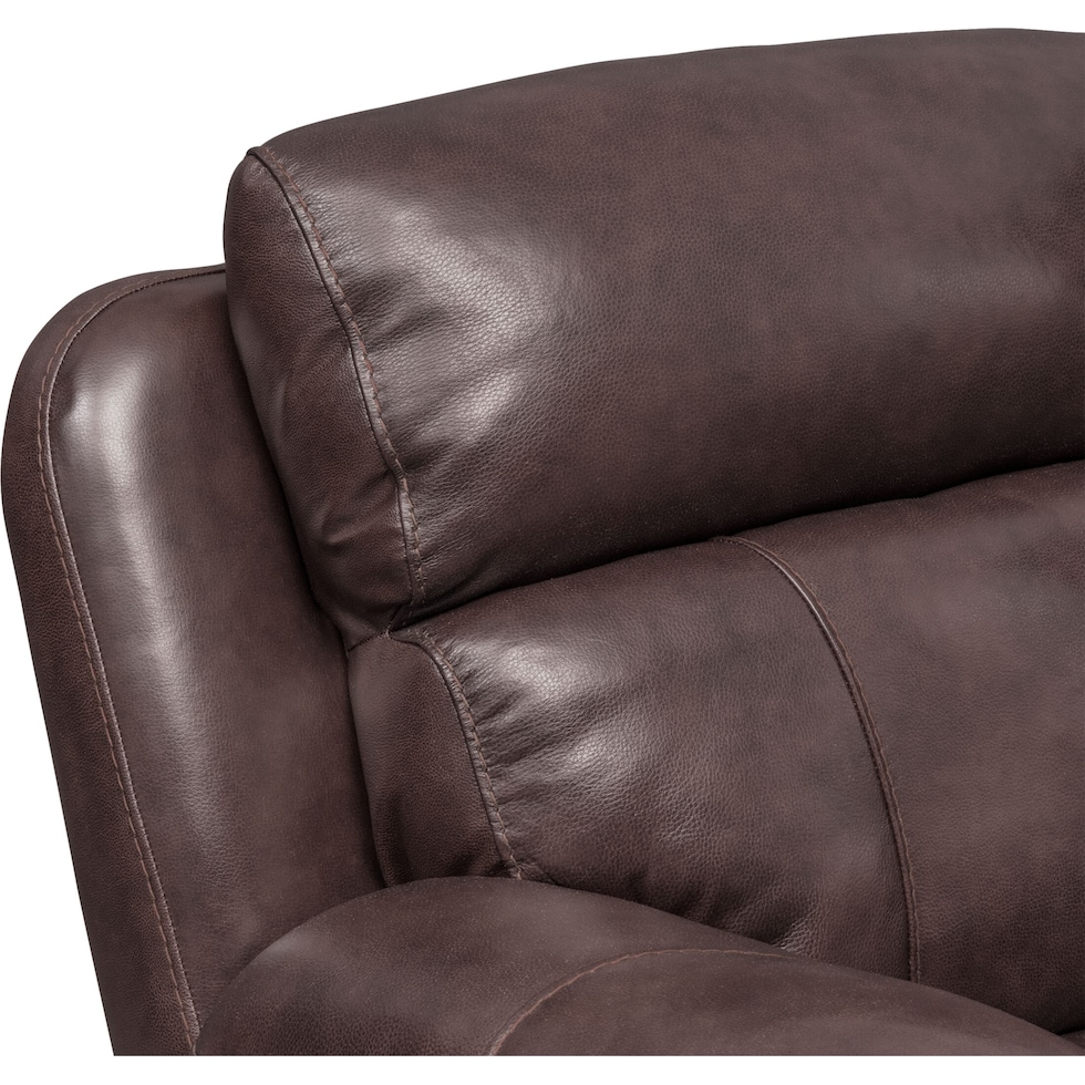 monte carlo dark brown recliner   