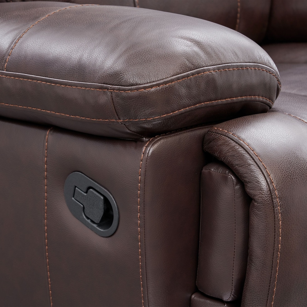 monte carlo dark brown recliner   