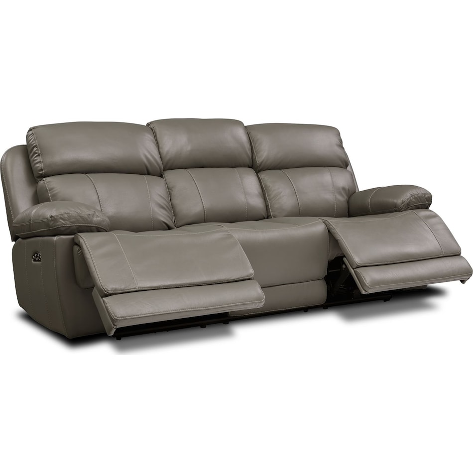 monte carlo gray  pc power reclining living room   