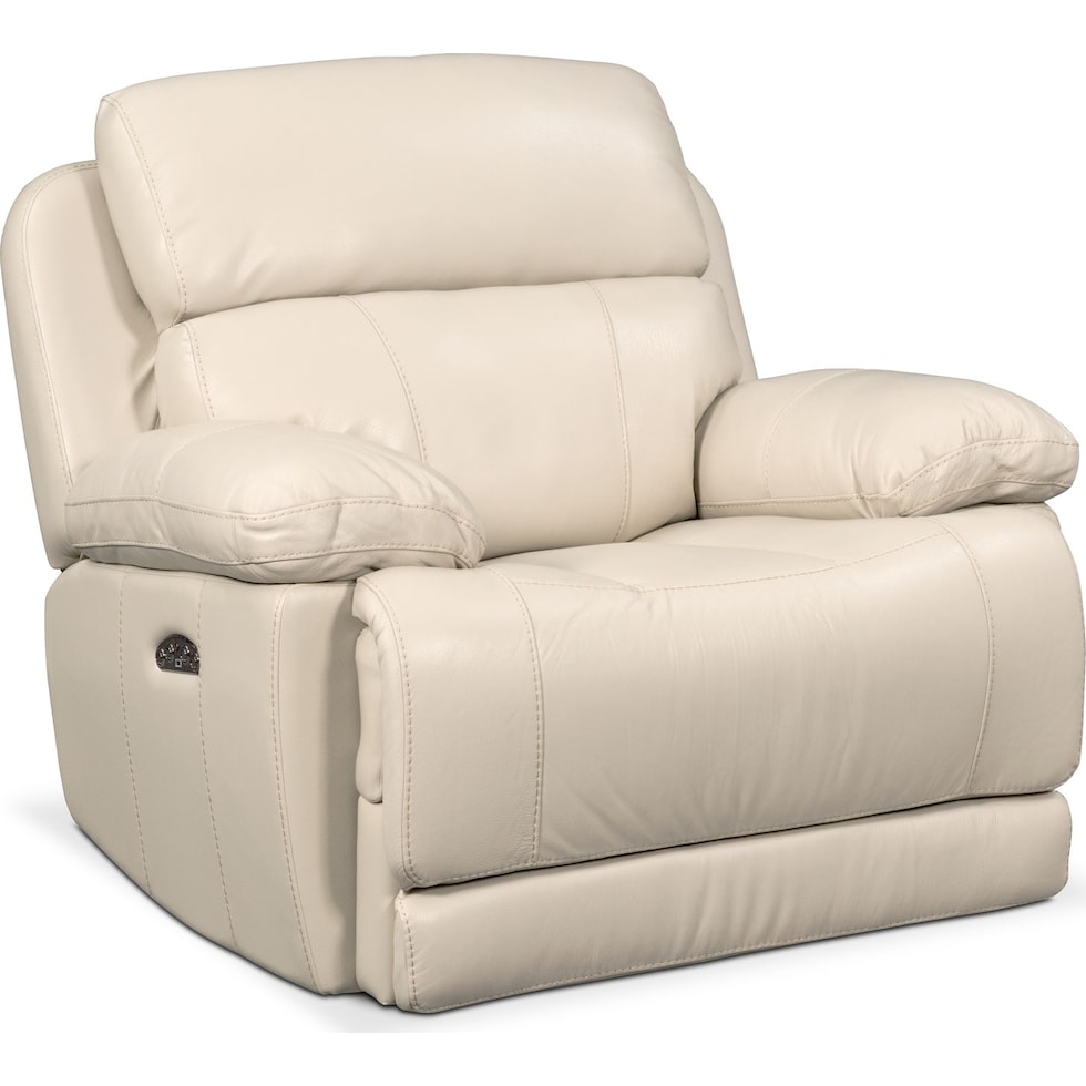 monte carlo white power recliner   