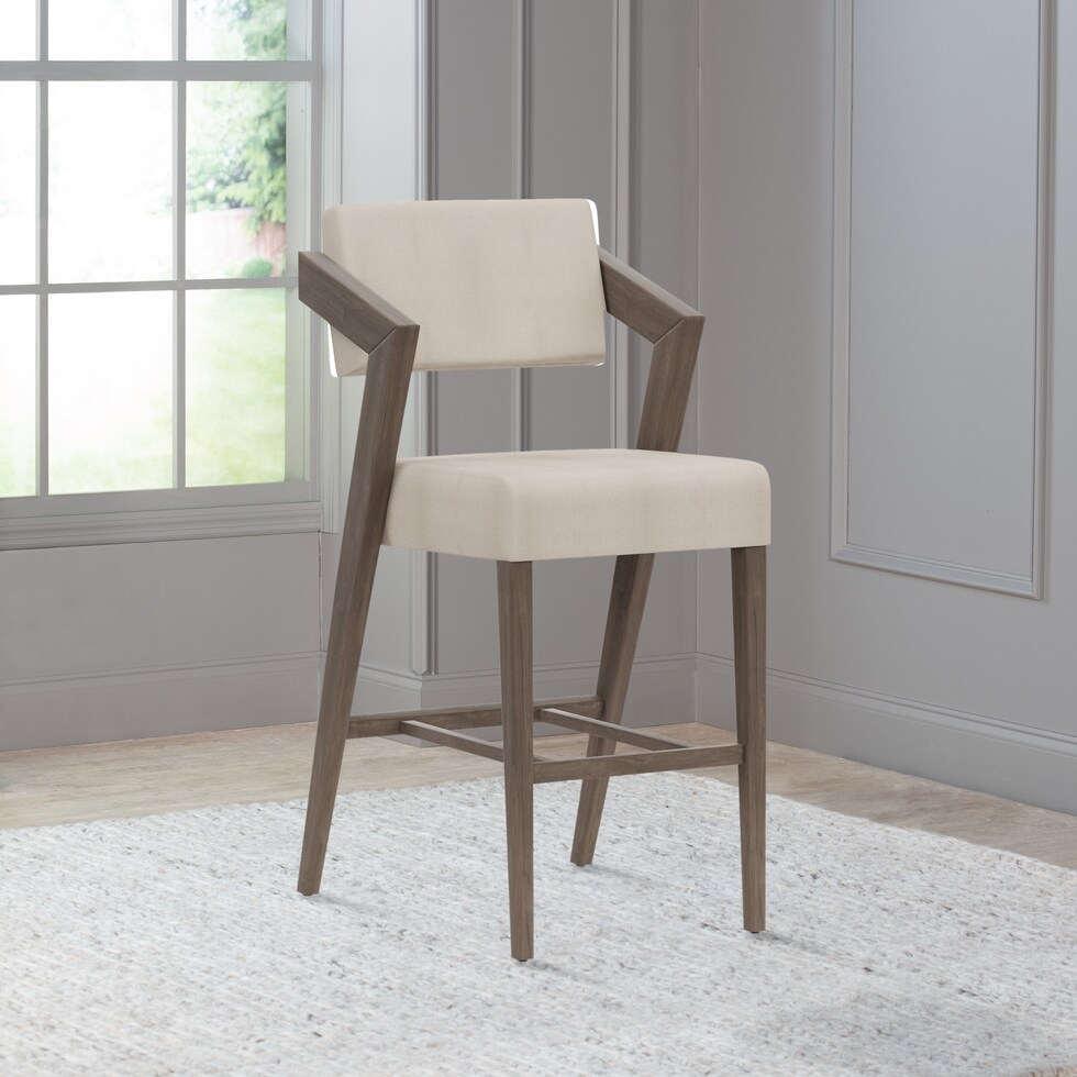 montepulciano gray bar stool   