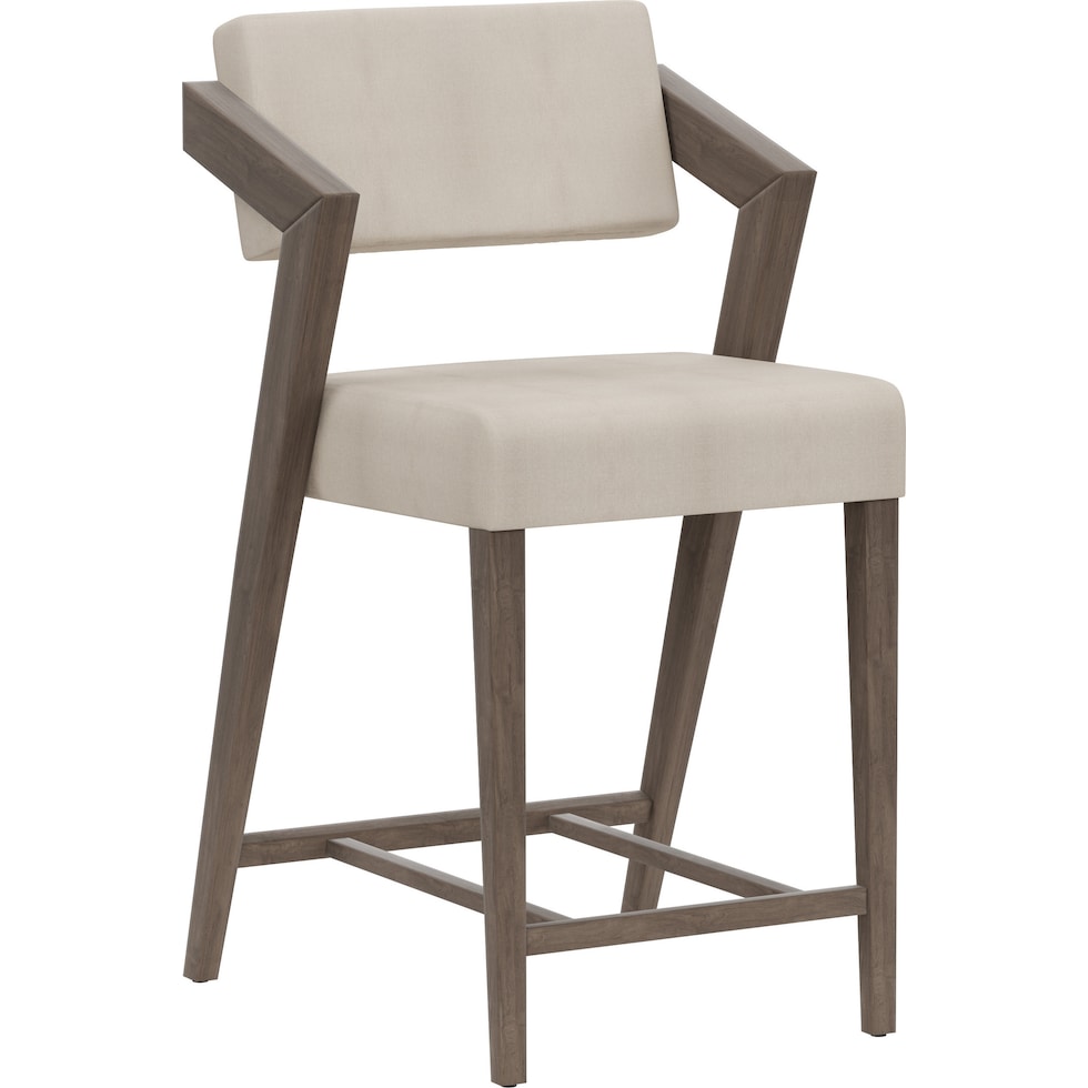 montepulciano gray counter height stool   