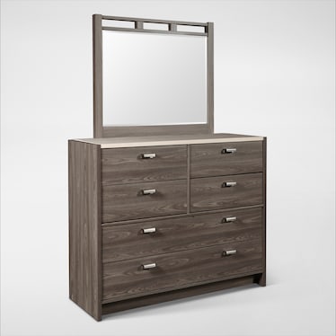 Monterey 5-Piece Bedroom Set with Dresser and Mirror - Queen