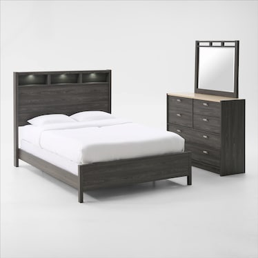 Monterey 5-Piece Bedroom Set with Dresser and Mirror