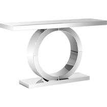 montgomery silver console table   